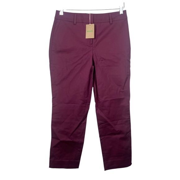 Boden Womens Richmond 7/8 Trouser Pants Deep Wisteria purple Size US 4 Petite - Picture 2 of 9